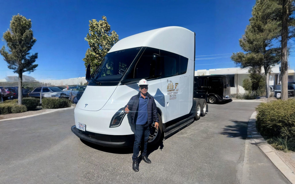expanded owner branded electric tesla truck